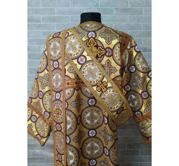 Protodeacon's sticharion - Deacon's alb - Orthodox Vestment - Stichar in gold