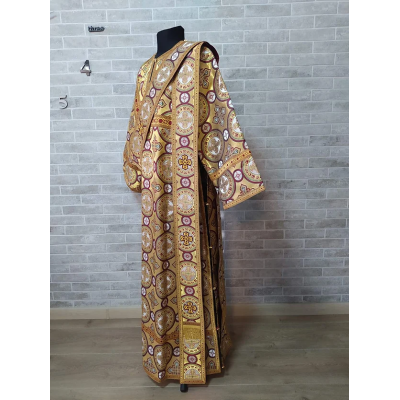 Protodeacon's sticharion - Deacon's alb - Orthodox Vestment - Stichar in gold