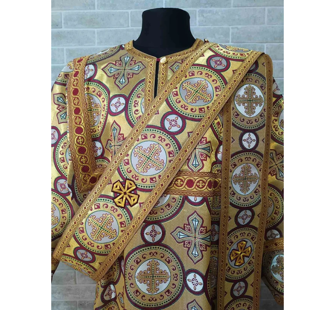 Protodeacon's sticharion - Deacon's alb - Orthodox Vestment - Stichar in gold