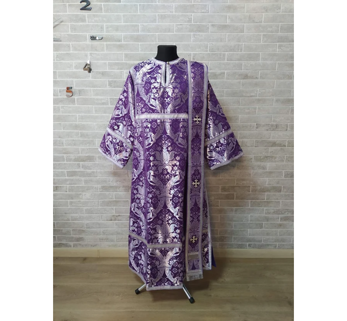 Protodeacon's sticharion - Deacon's alb - Orthodox Vestment - Stichar in gold