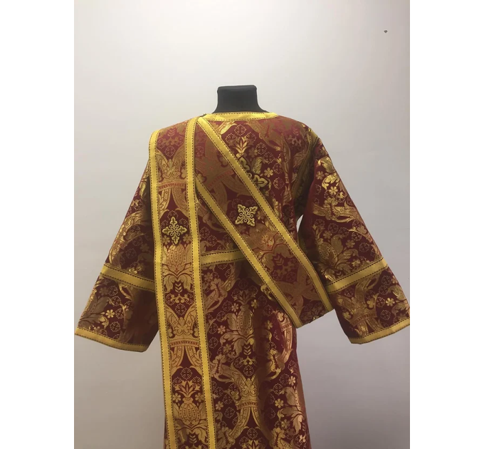 Protodeacon's sticharion - Deacon's alb - Orthodox Vestment - Stichar in gold
