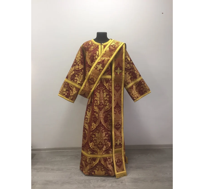 Protodeacon's sticharion - Deacon's alb - Orthodox Vestment - Stichar in gold