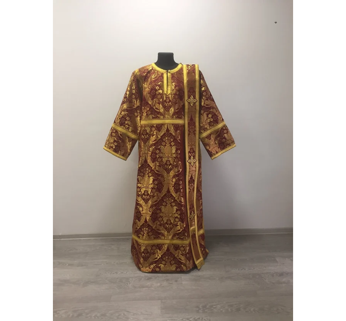 Protodeacon's sticharion - Deacon's alb - Orthodox Vestment - Stichar in gold