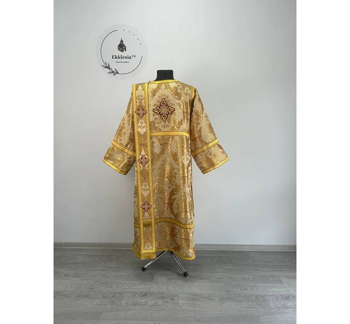 Protodeacon's sticharion - Deacon's alb - Orthodox Vestment - Stichar in gold