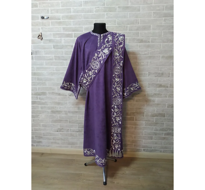 Embroidered Protodeacon's sticharion - Deacon's alb - Orthodox Vestment Deacon