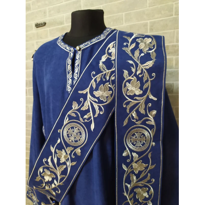 Embroidered Protodeacon's sticharion - Deacon's alb - Orthodox Vestment Deacon