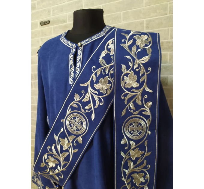 Embroidered Protodeacon's sticharion - Deacon's alb - Orthodox Vestment Deacon