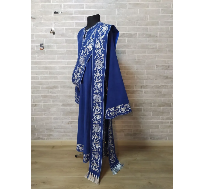 Embroidered Protodeacon's sticharion - Deacon's alb - Orthodox Vestment Deacon