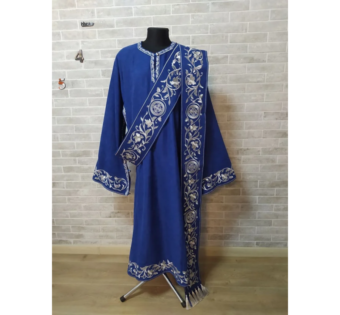 Embroidered Protodeacon's sticharion - Deacon's alb - Orthodox Vestment Deacon