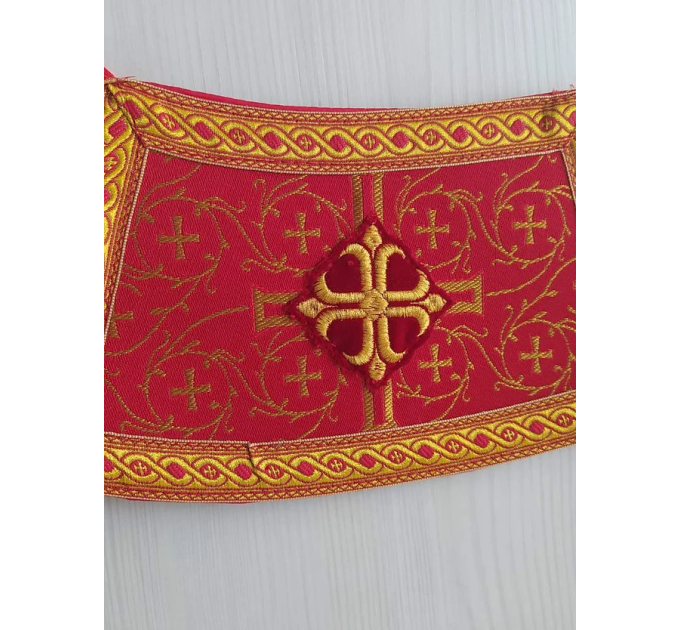 Protodeacon's red alb - Orthodox vestment for deacon set - Stikharion