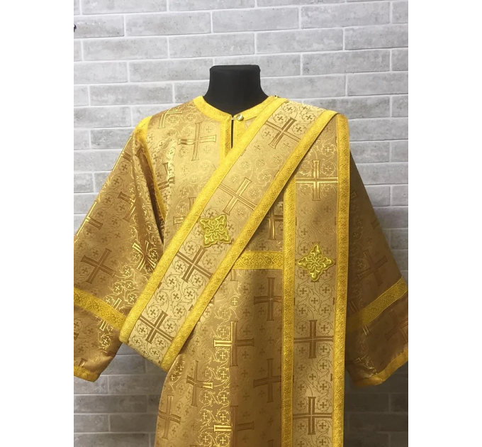 Protodeacon's red alb - Orthodox vestment for deacon set - Stikharion
