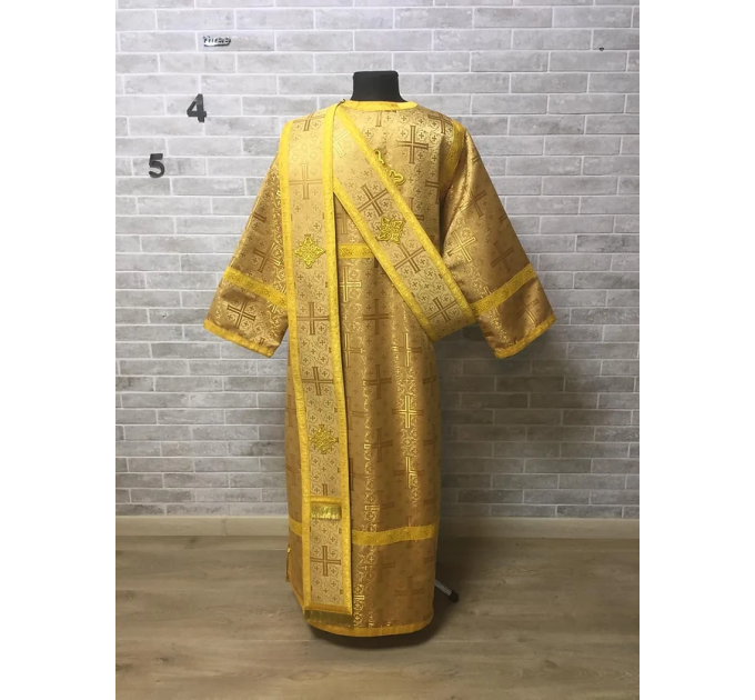 Protodeacon's red alb - Orthodox vestment for deacon set - Stikharion
