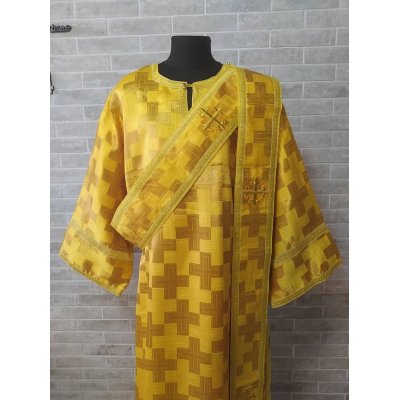 Protodeacon's sticharion - Deacon's alb - Orthodox Vestment - Stichar in brocade
