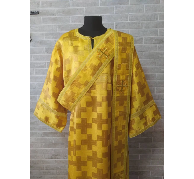 Protodeacon's sticharion - Deacon's alb - Orthodox Vestment - Stichar in brocade