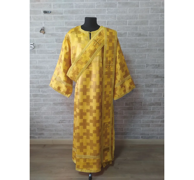 Protodeacon's sticharion - Deacon's alb - Orthodox Vestment - Stichar in brocade