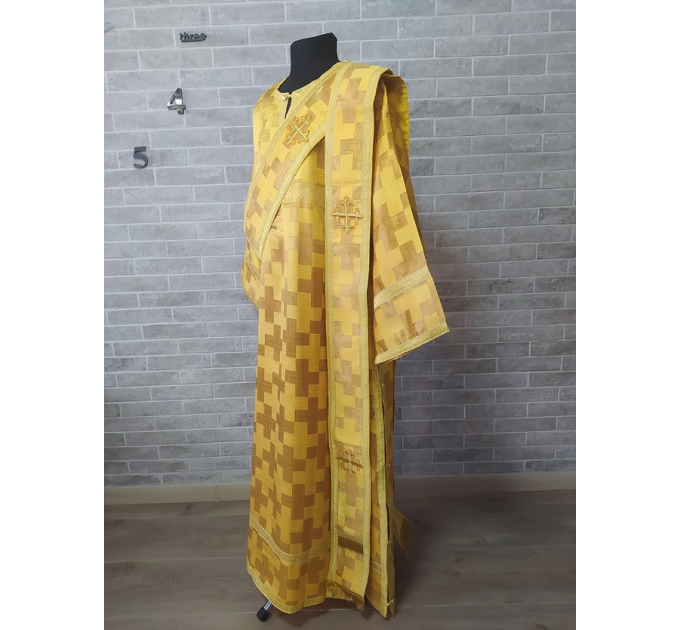 Protodeacon's sticharion - Deacon's alb - Orthodox Vestment - Stichar in brocade