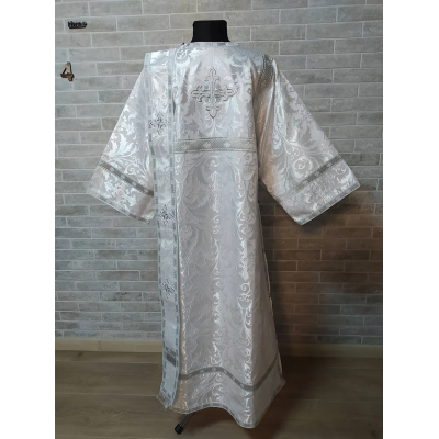 White deacon's alb - Orthodox Vestment - Deacon's set of vestments - Garment alb