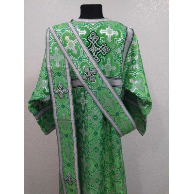 Green protodeacon's alb - Orthodox Vestment - Deacon's set of vestments -Garment