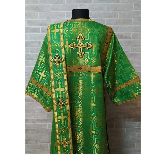 Deacon's violet alb - Orthodox purple vestment - Deacon's set of vestment robe