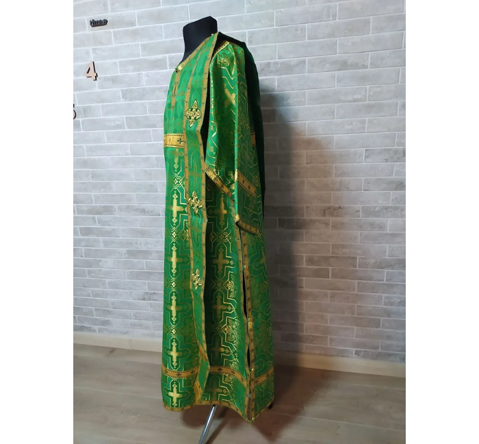 Deacon's violet alb - Orthodox purple vestment - Deacon's set of vestment robe