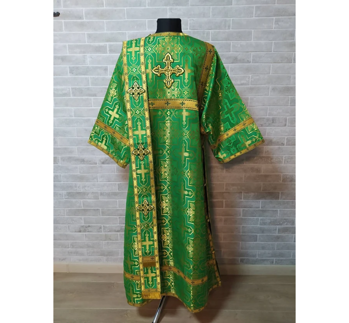 Deacon's violet alb - Orthodox purple vestment - Deacon's set of vestment robe