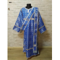 Blue protodeacon's alb - Orthodox Vestment - Deacon's set of vestments - Garment