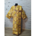 Gold Deacon's sticharion with icon on the back - Orthodox Vestment - Deacon's