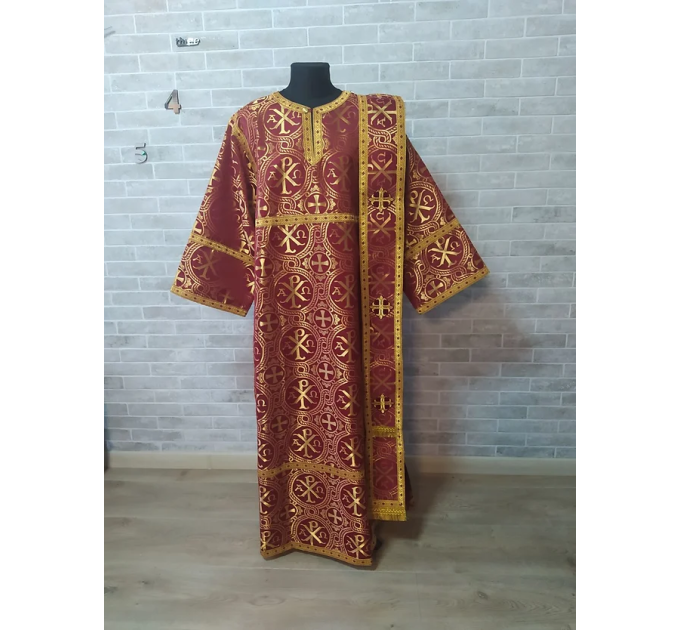 Deacon's sticharion - Orthodox Vestment - Deacon's set of vestments - Stikharion