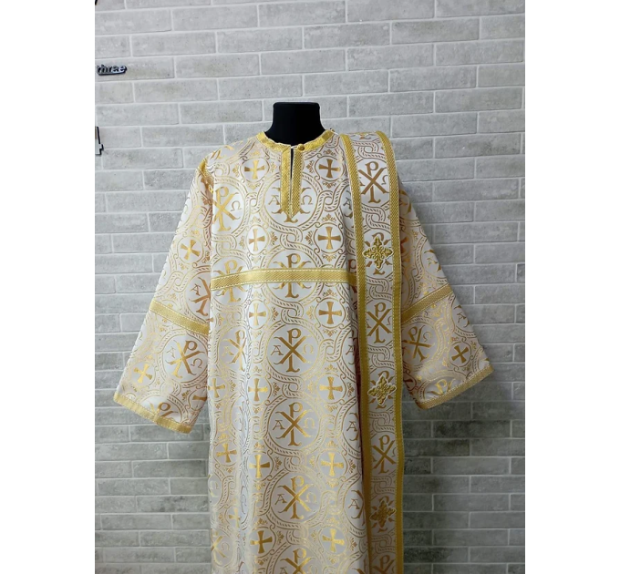 Deacon's sticharion - Orthodox Vestment - Deacon's set of vestments - Stikharion
