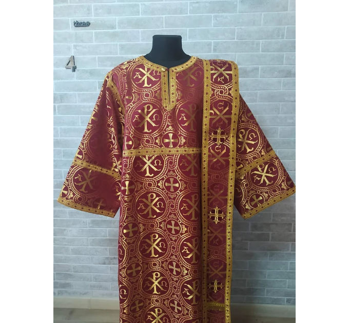 Deacon's sticharion - Orthodox Vestment - Deacon's set of vestments - Stikharion
