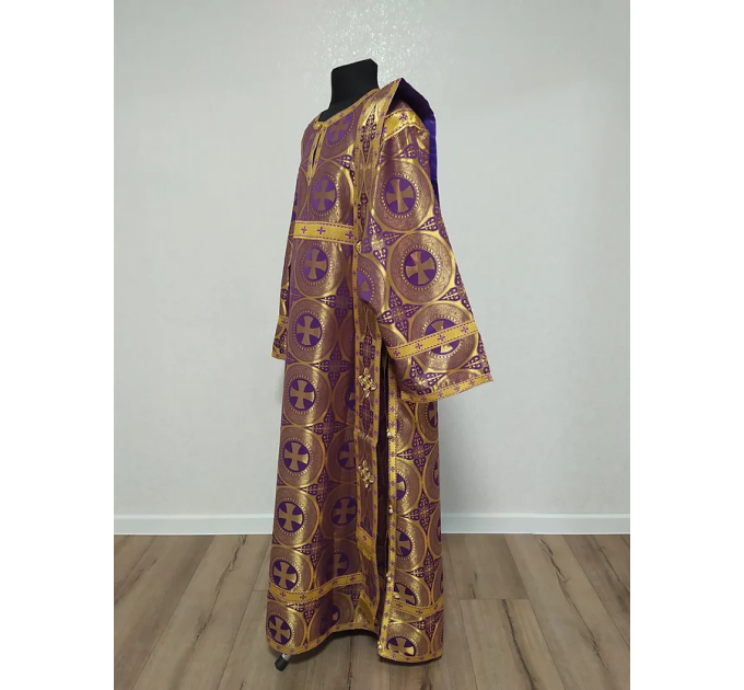 Violet deacon's alb - Orthodox Vestment - Deacon's set of vestments - Stikhario