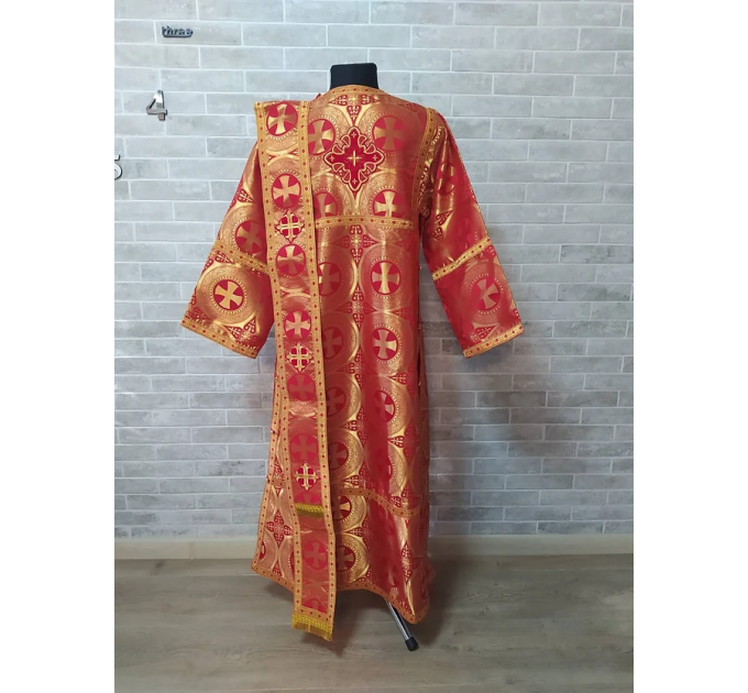 Violet deacon's alb - Orthodox Vestment - Deacon's set of vestments - Stikhario