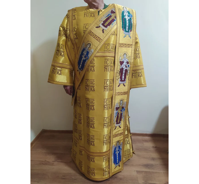 Protodeacon sticharion - Deacon's alb - Orthodox Vestment set with linen