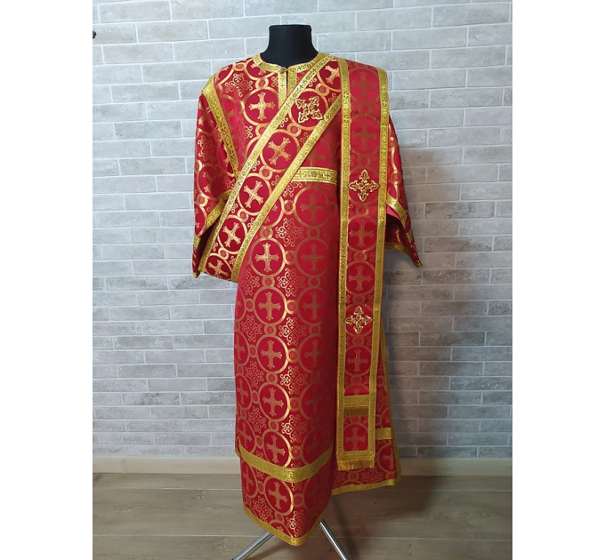 Protodeacon's vestment - Stikharion - Orthodox deacon liturgical clothes