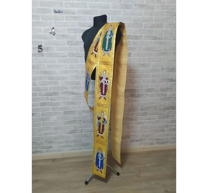 Deacon's / Protodeacon's orarion in Greek brocade - Orthodox orarion - Greek