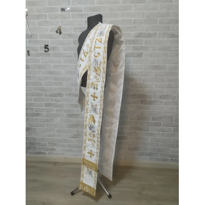 Slavic deacon double orar - Protodeacon's orarion - Orthodox priest costume