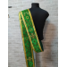 Green double orar in greek style - Protodeacon's orarion in brocade - Orthodox