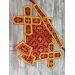 Orthodox vestment in red brocade - Liturgical church clothes for priest - Phelon