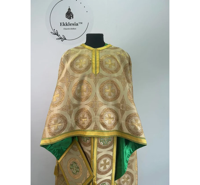 Priest vestment set in 2 colors - Greek-style vestment - Orthodox vestment set