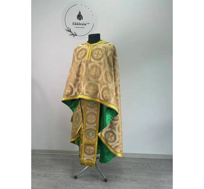 Priest vestment set in 2 colors - Greek-style vestment - Orthodox vestment set