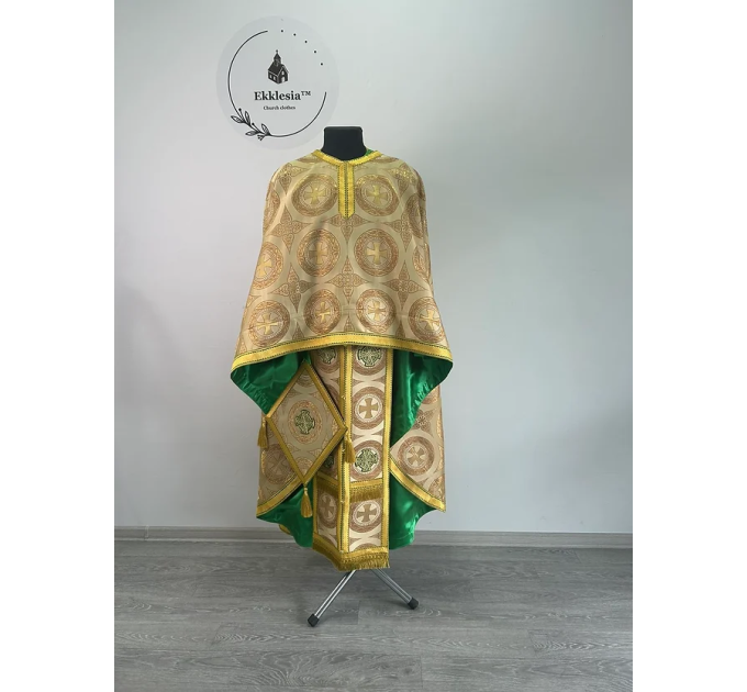 Priest vestment set in 2 colors - Greek-style vestment - Orthodox vestment set