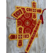 Priest vestment in red church brocade - Liturgical clothes for priest- Phelon