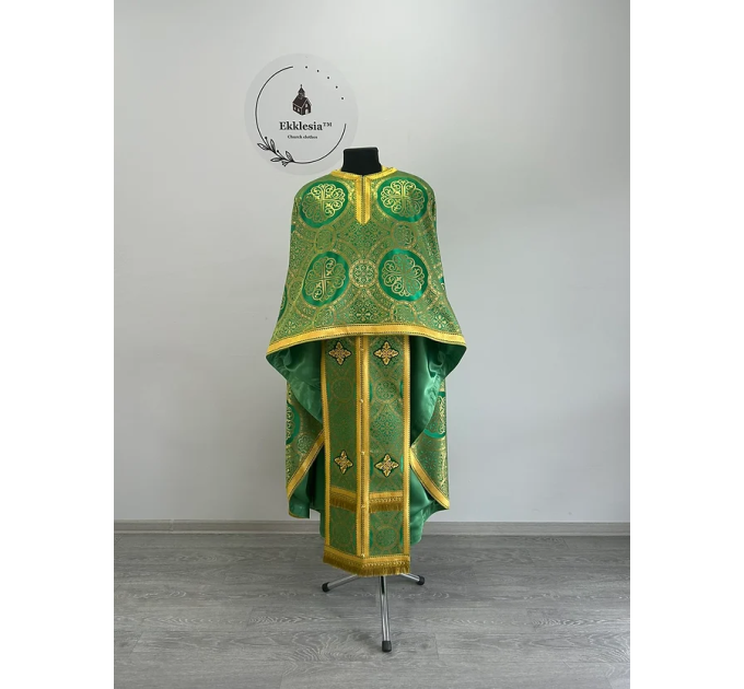 Vestment for priest in brocade - Phelon in Greek style - Liturgical clothes