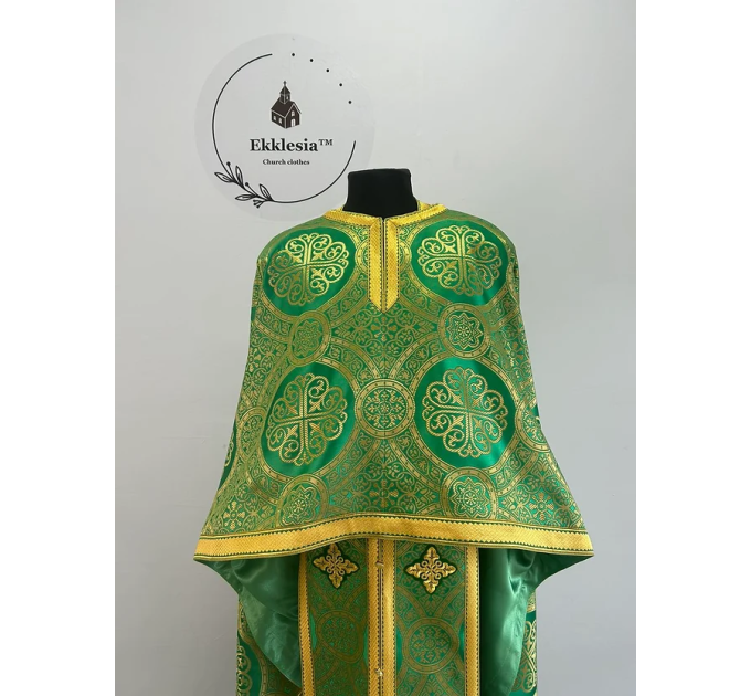 Vestment for priest in brocade - Phelon in Greek style - Liturgical clothes