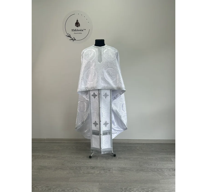 Vestment for priest in brocade - Phelon in Greek style - Liturgical clothes