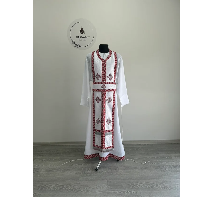 Liturgical vestment set with vyshyvanka galloon - Clothes for priests in Greek