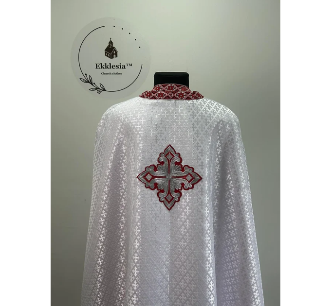 Liturgical vestment set with vyshyvanka galloon - Clothes for priests in Greek