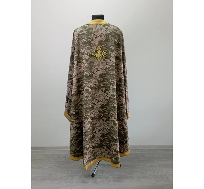 Vestments for a chaplain in multicam fabric - Greek style pixel vestments set