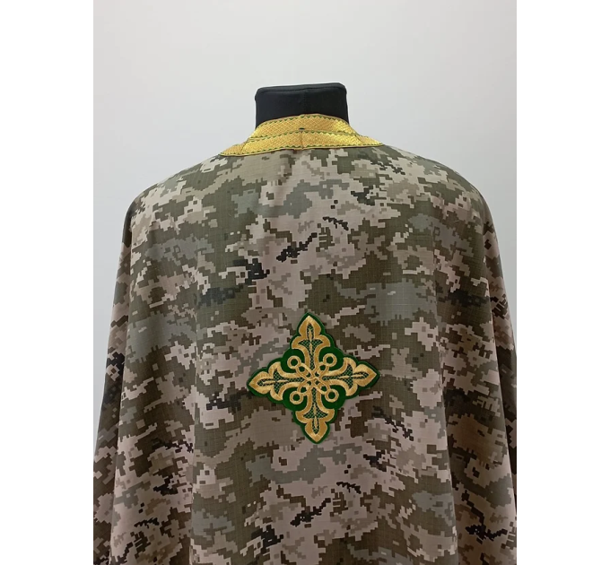 Vestments for a chaplain in multicam fabric - Greek style pixel vestments set
