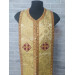 Bishop's Communion set in nonmetallic brocade - Bishop Stole and cuffs in brocade - Bishop set - Small omophorion - Epitrakhilion and cuffs